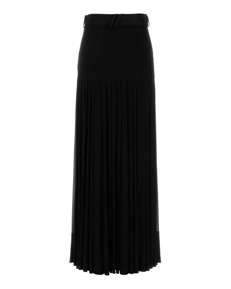 Burberry Women's Black Crepe Skirt Exterior: Viscose Gonne Black