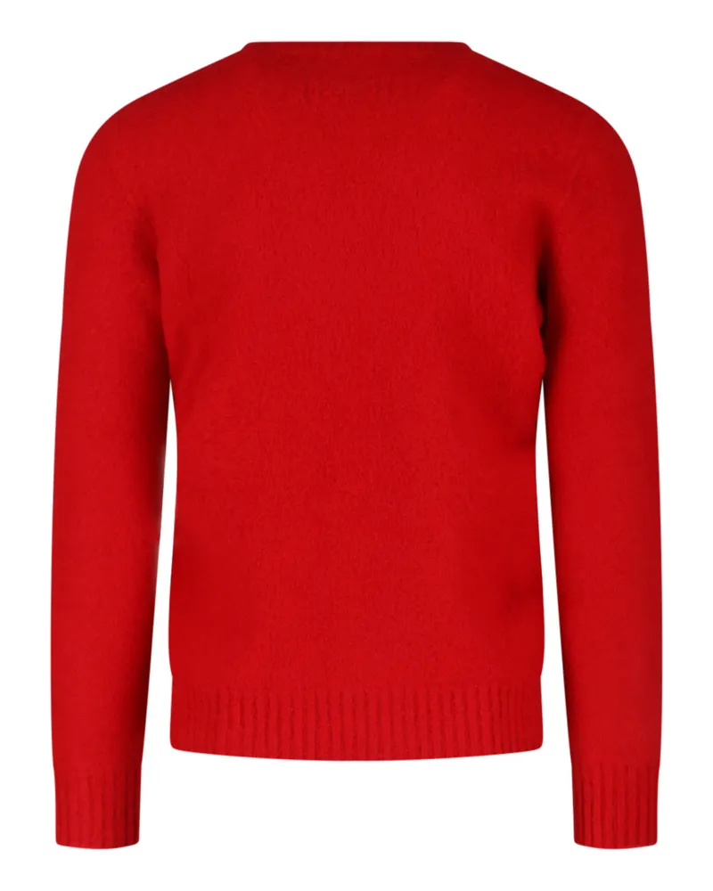 Drumohr  Men's Sweaters Red Lambswool Red