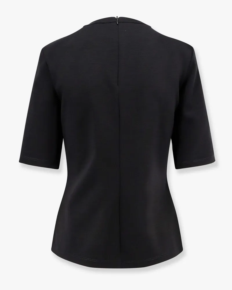 Max Mara Women's T-Shirt Peter Black Wool T-Shirts & Jerseys Black
