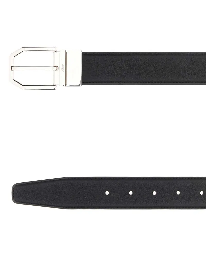 Brioni Leather Belt — Black Black