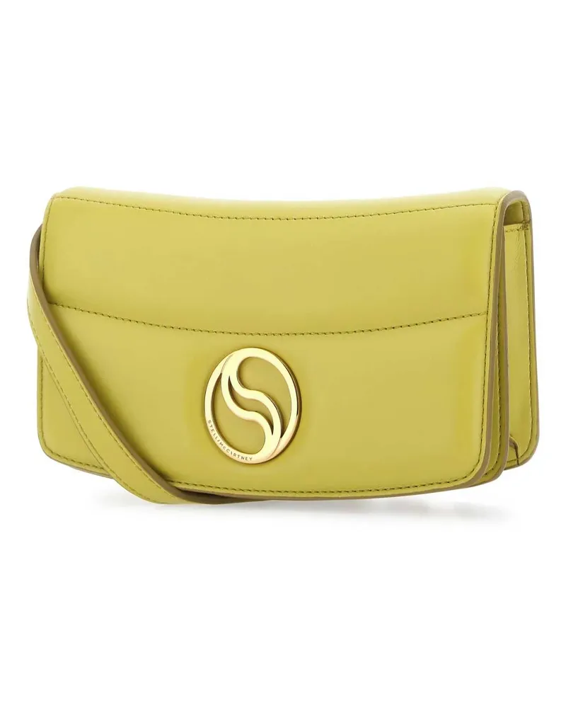 Stella McCartney Women's Acid Green Alter Mat Mini S-Wave Wallet 8301 Portafogli Yellow