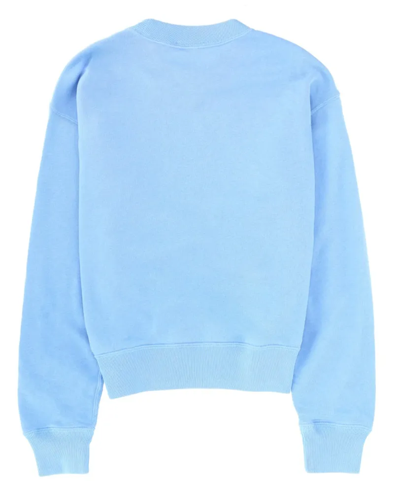 Ralph Lauren Logo-Embroidered Cotton Sweatshirt — Blue Blue