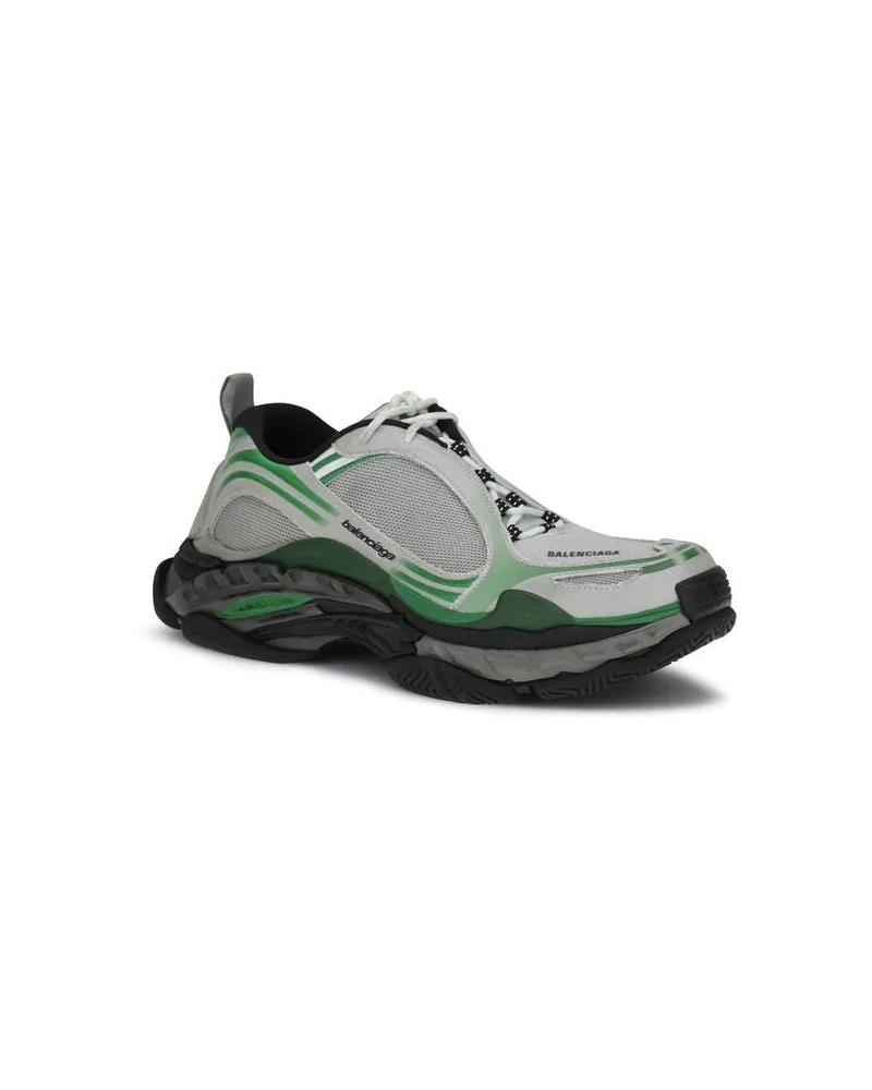 Balenciaga Men's Gray Polyester Athletic Sneakers Gray