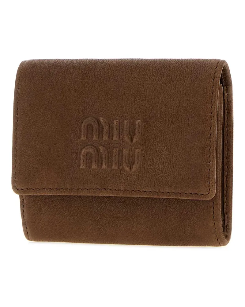 Miu Miu Rovere Wallet — Brown Brown