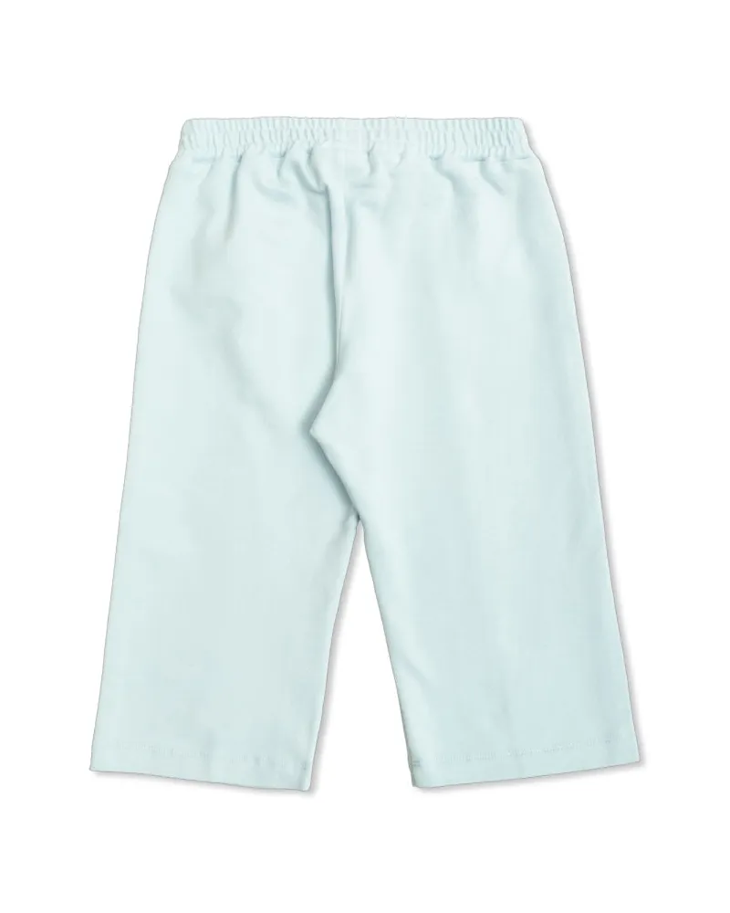 Fendi Cotton-Blend Logo Shorts — Blue Blue