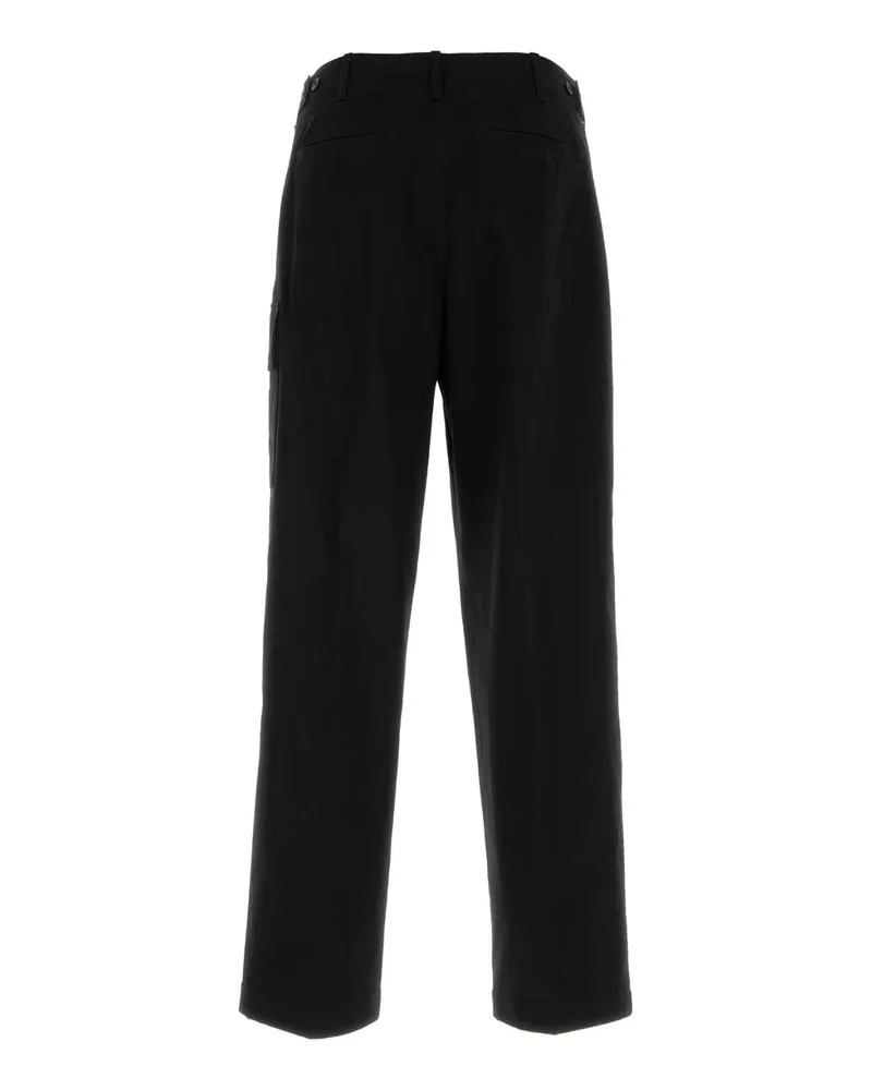 Fendi Men's Black Stretch Cotton Cargo Pant Nero Exterior: Elastane Pantaloni Trousers Black