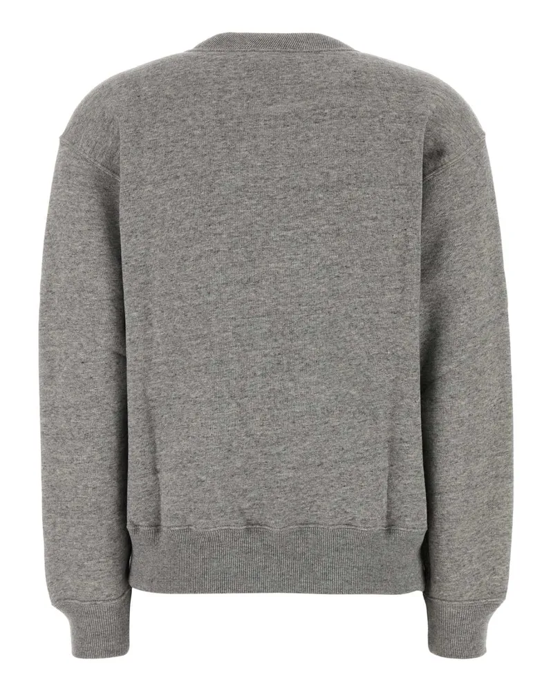 Ralph Lauren Women Grey Cotton Blend Sweatshirt Darkvintageheather Exterior: Polyester Felpe Sweater Gray