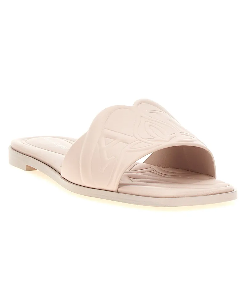 Alexander McQueen Seal Sandals — Beige Beige