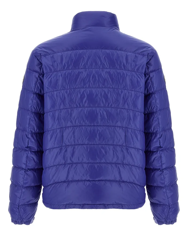 Moncler Men's Blue Polyamide Full-Length Jacket Clothing Blue