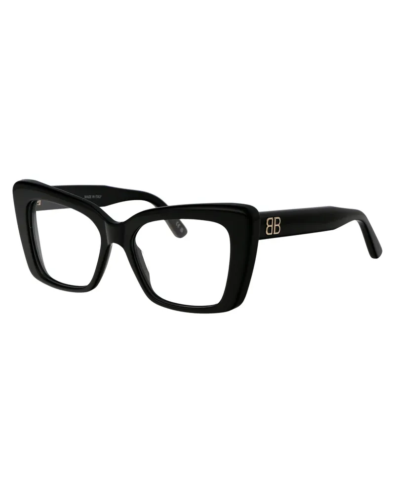 Balenciaga Women's Sunglasses Bb0297o Black Acetate Black-Black-Transparent Glasses & Frames Black/black/transparent Black