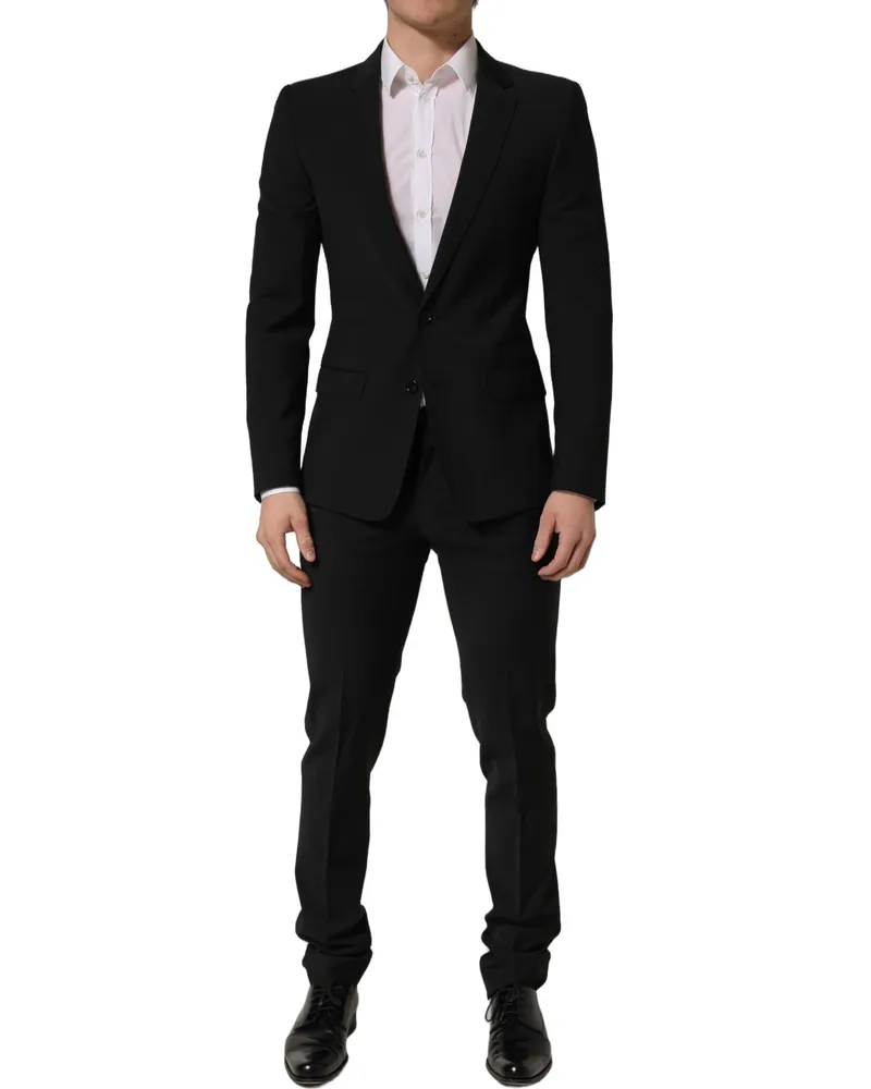 Dolce & Gabbana Wool Slim Fit Suit — Black Black