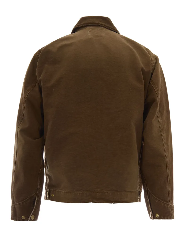 Carhartt WIP Men's Jacket Og Detroit Hamilton Brown Brown-Hamilton Brow Brown/hamilton Brown