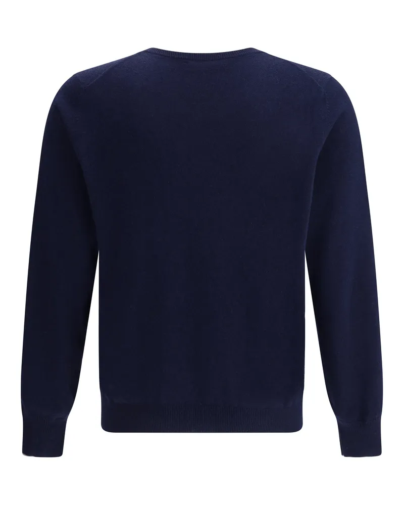 Brunello Cucinelli Cashmere Crewneck Sweater — Navy Navy