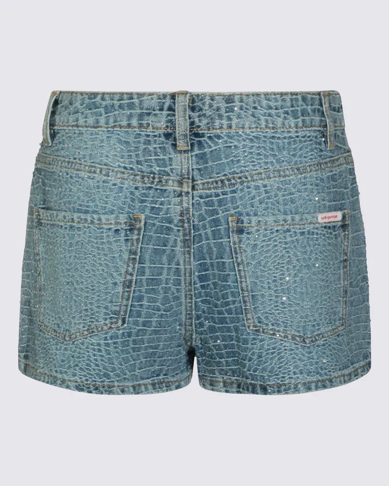 Self-Portrait Women's Shorts Blue _pl Blue