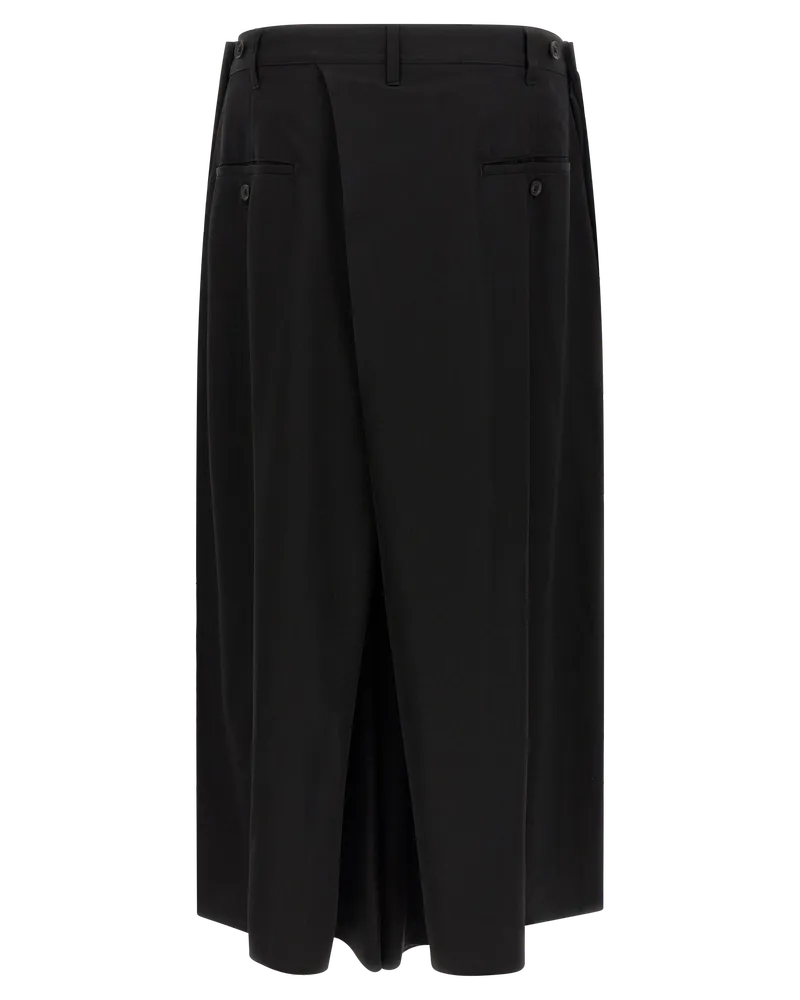 Yohji Yamamoto Hakama Trousers — Black Black