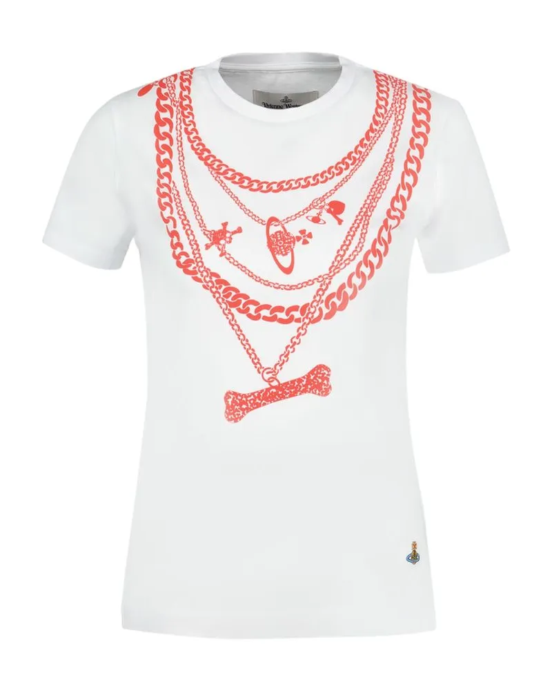 Vivienne Westwood Women's Chain Peru T-Shirt White Cotton White