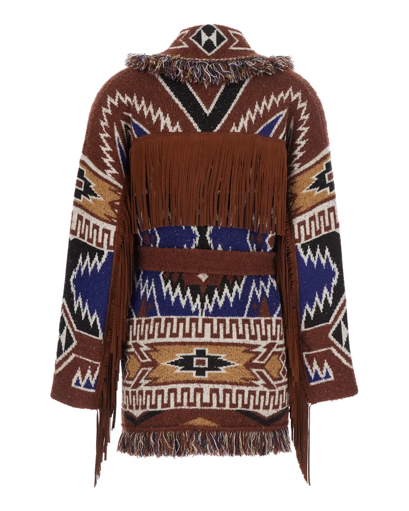 Alanui The Amazing Journey Cardigan — Brown Brown