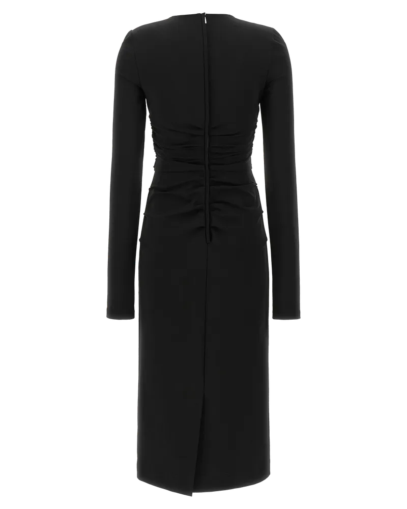 Dolce & Gabbana Identity Midi Dress — Black Black