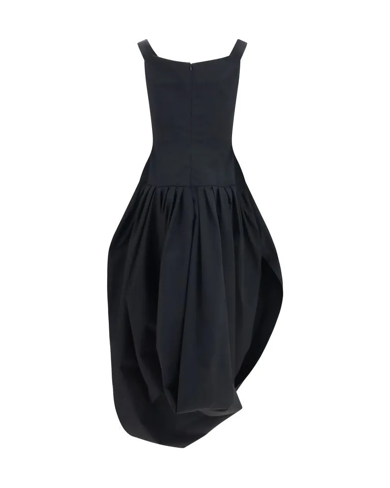 Magda Butrym Women's Black Polyester Casual Dress Black