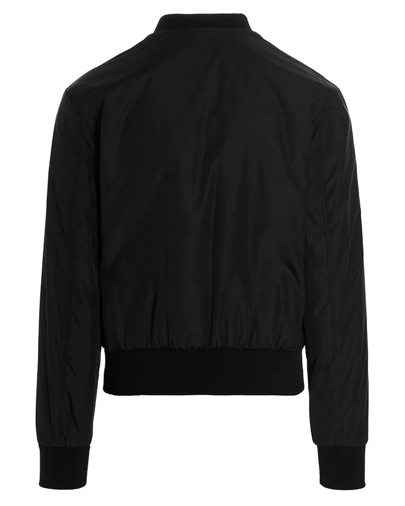 Dolce & Gabbana Men's Black Polyamide Bomber Clothing Black