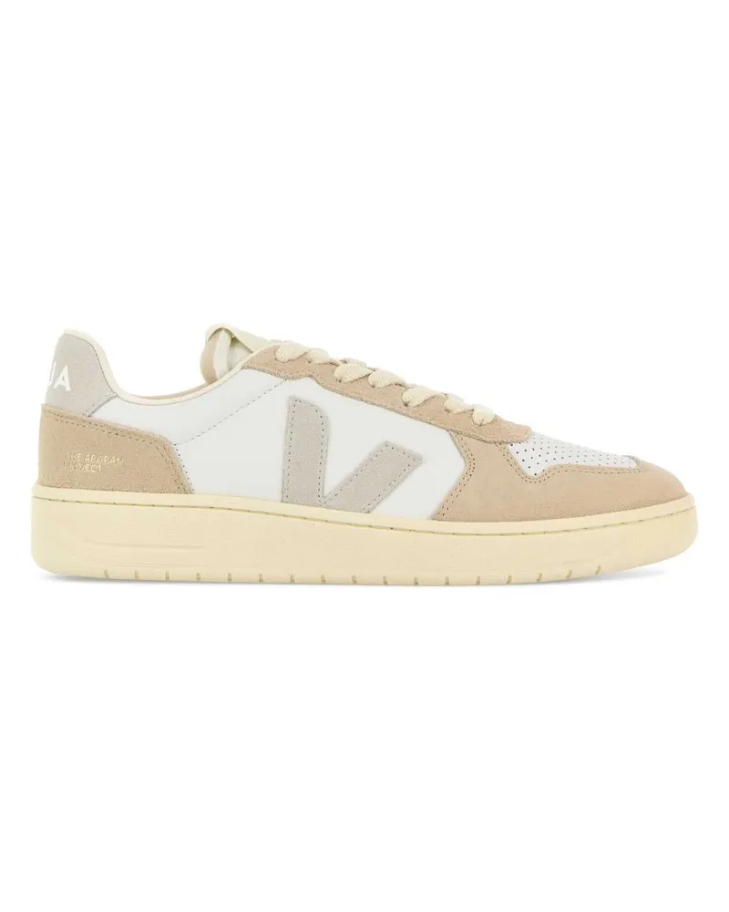 VEJA Women's Two-Tone Leather And Suede V-82 Sneakers Whitenaturalalmond White