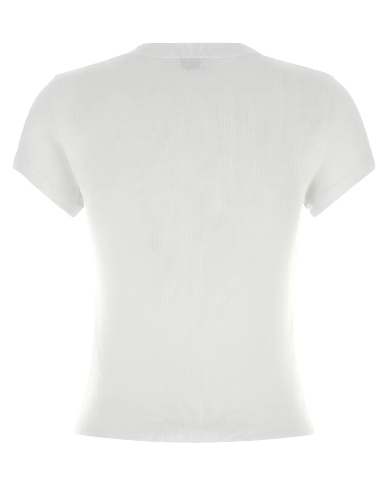 Saint Laurent Women's White Cotton T-Shirt White