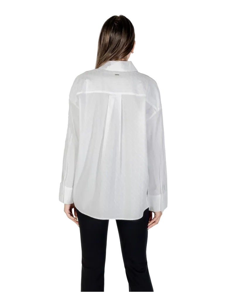 Armani Exchange Cotton Blouse — White White
