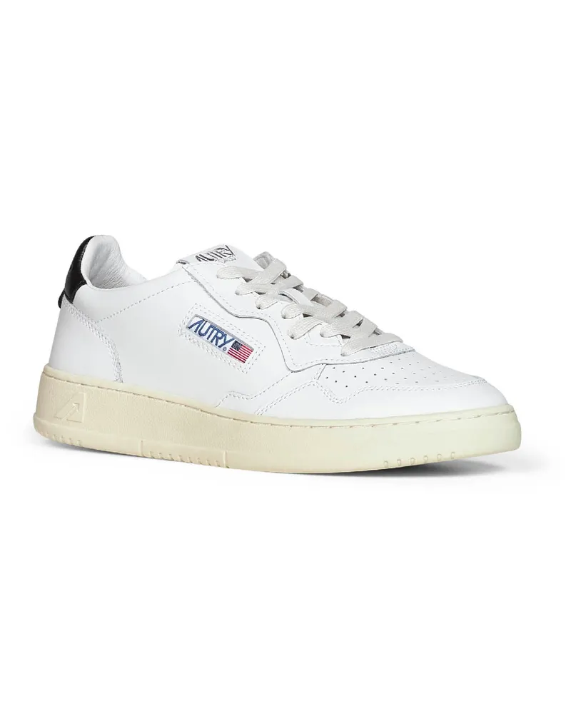AUTRY Men's Sneakers Medalist Low White Leather Calf Trainers White