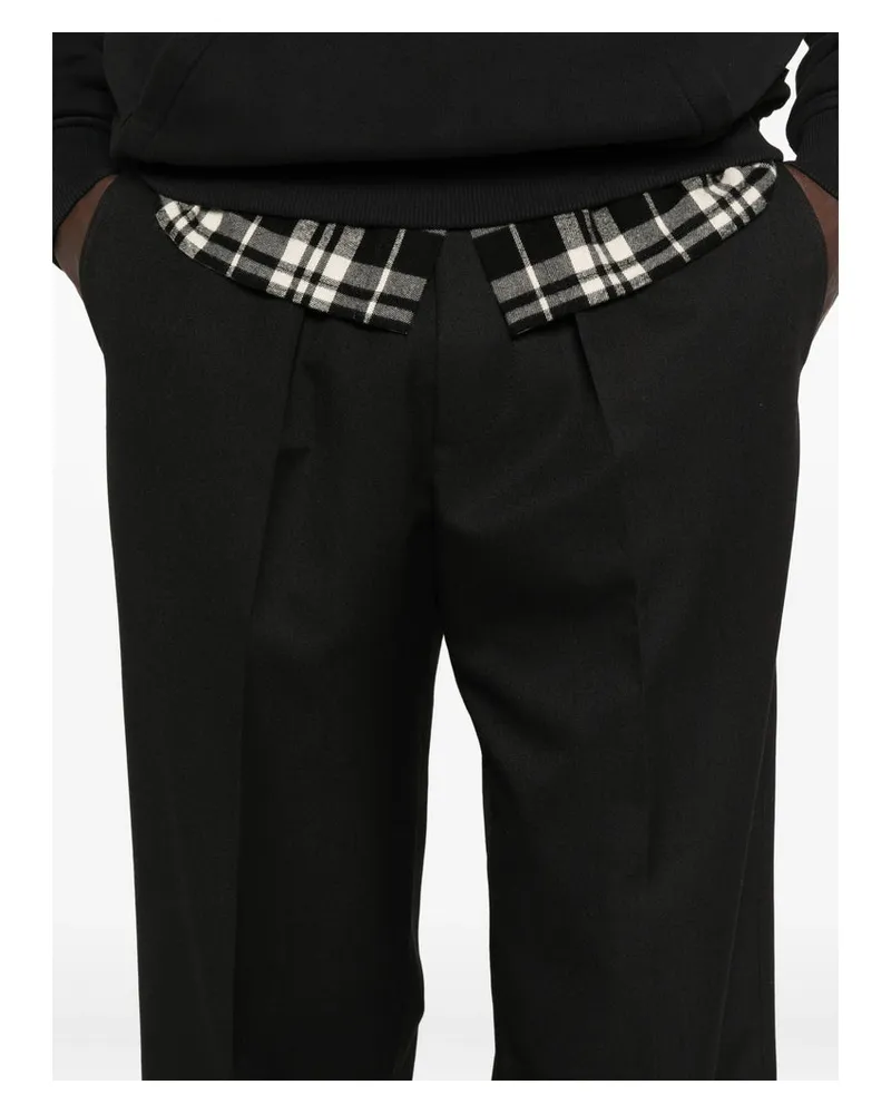 Drôle de Monsieur 100% Cotton Trousers — Black Black