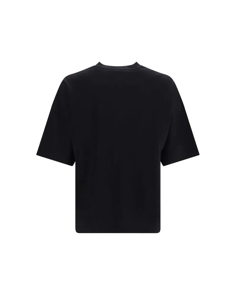 Palm Angels Men's Black Cotton T-Shirt Black