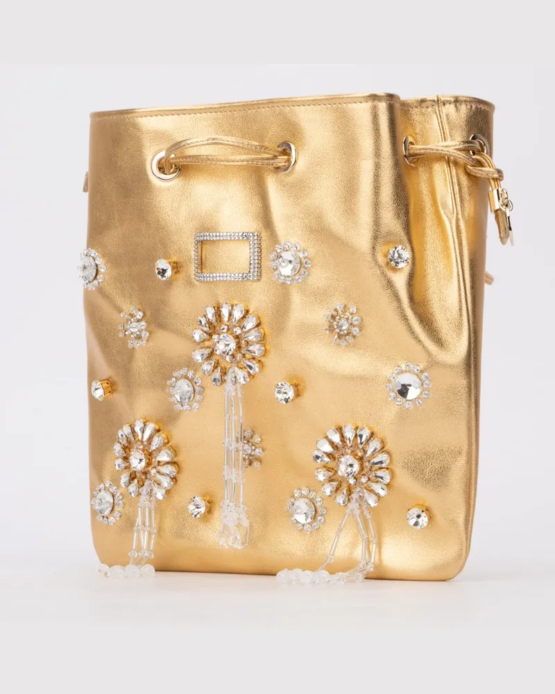 Roger Vivier Rbwankk3100l4q G211 Borse A Mano Bag Gold