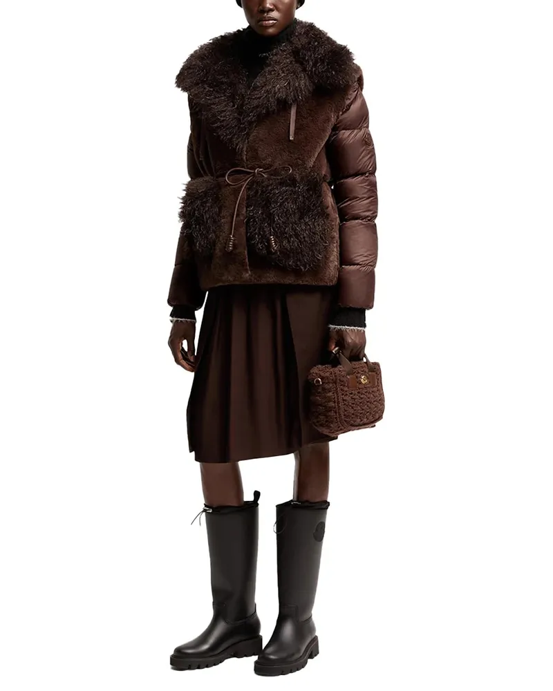 Moncler Immersif Down Jacket — Brown Brown