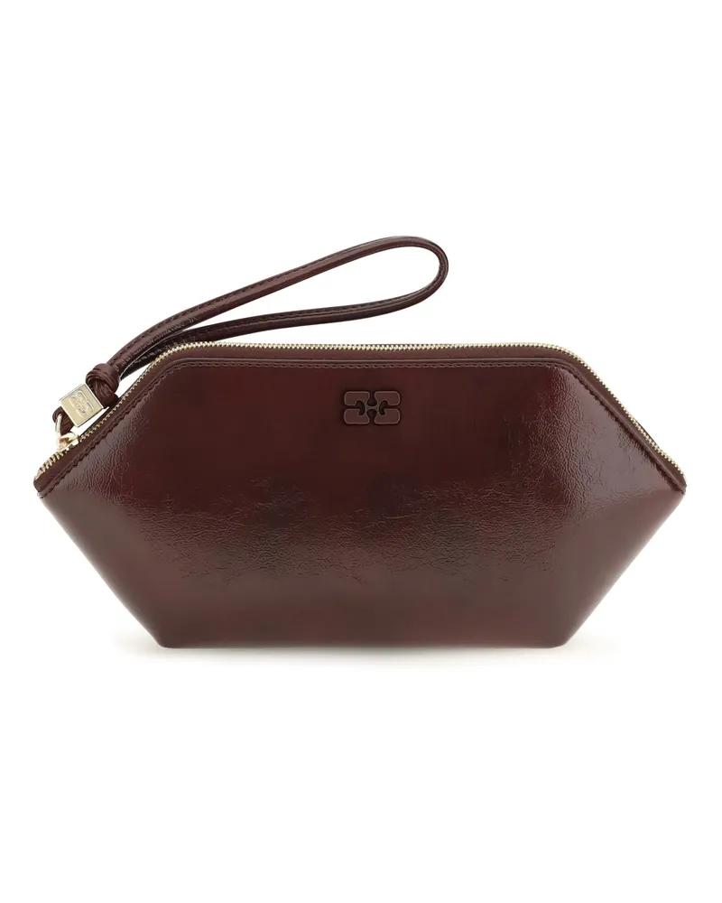 Ganni Bou Clutch — Burgundy Burgundy