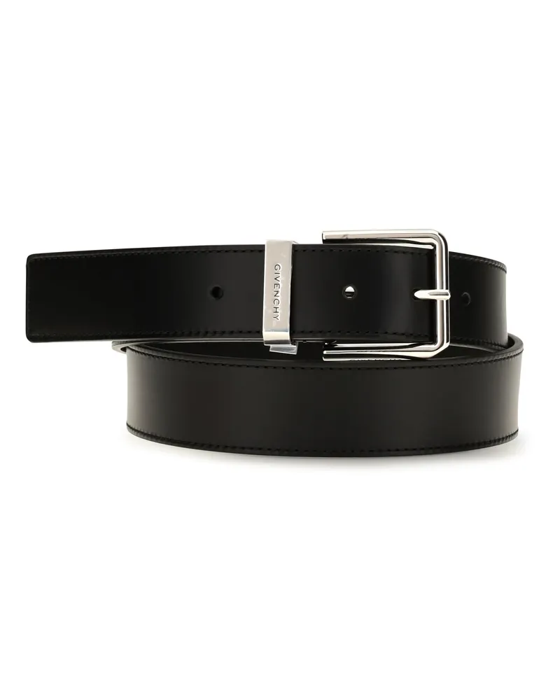 Givenchy Men's Leather Belt Gentlemen Black Calf Black