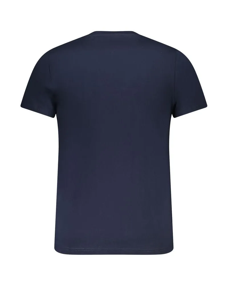 Tommy Hilfiger Logo-Print Cotton T-Shirt — Navy Navy