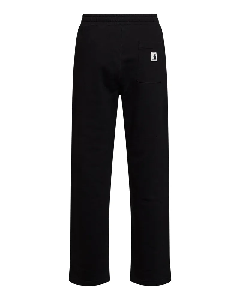 Carhartt WIP Women Sweatpants Cassie Sweat Black Cotton Trousers Black