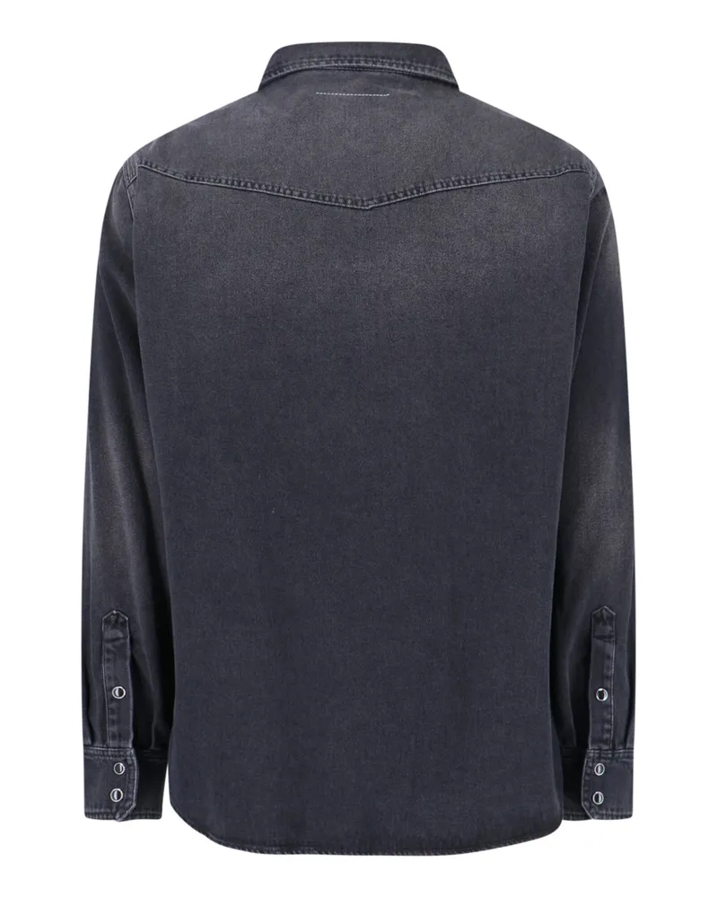 Maison Margiela Men's Shirts Black Cotton Black