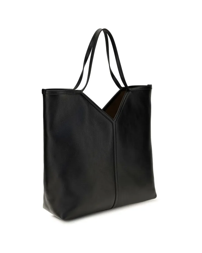 Saint Laurent Men's Black Calf Leather Bos Taurus Shoulder Bag Black