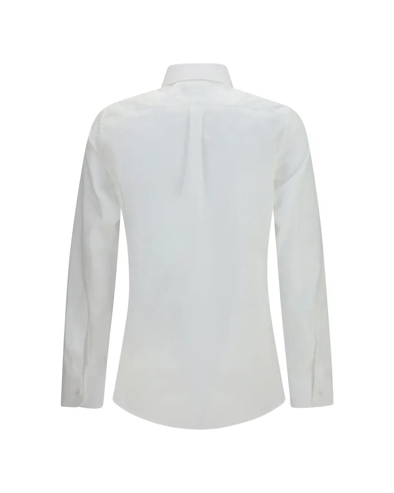 Dolce & Gabbana Men's White Cotton Dress Shirt White
