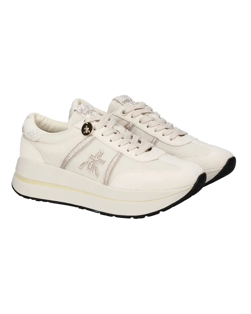 Premiata Women's Sneakers Bethcoin Off-White Sole: Eva Trainers White