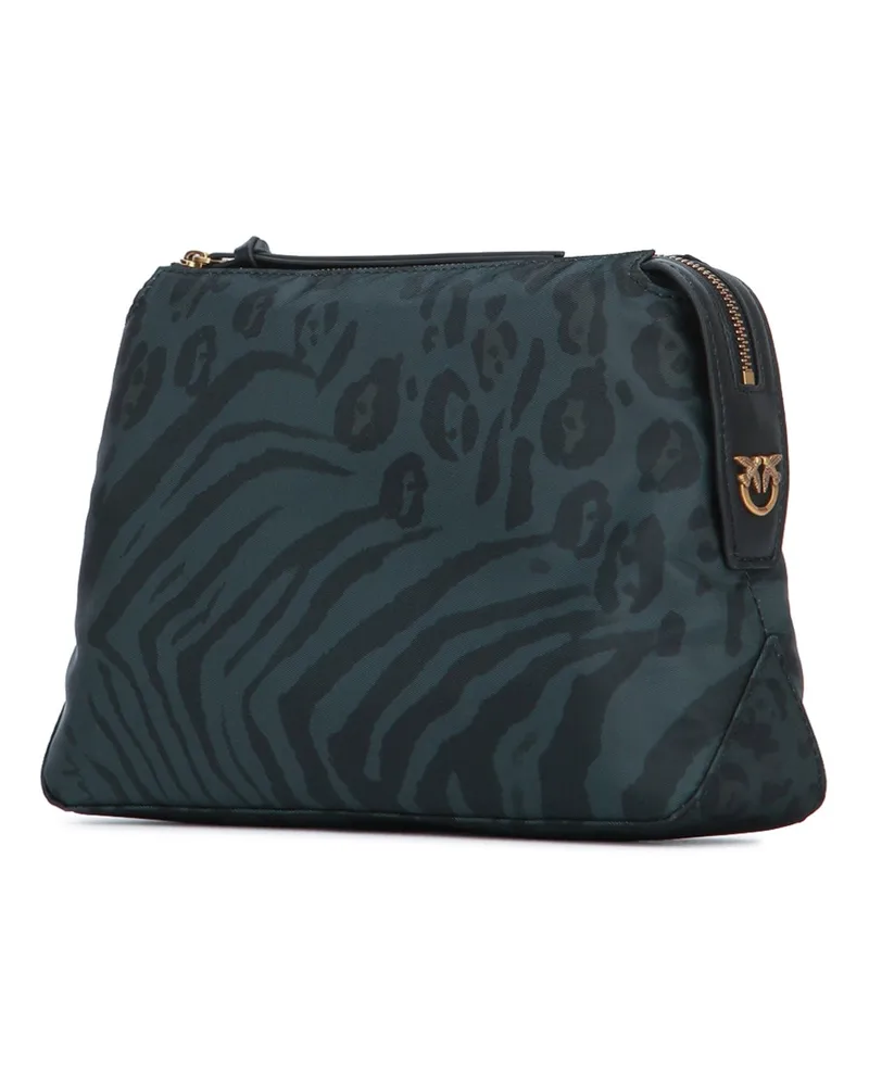 Pinko Women's Beauty Case Classic Nylon Sd1q Perfumes Teal