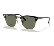 0RB3016 Clubmaster-Style Sunglasses — Black