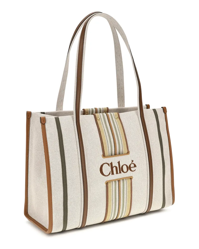 Chloé Woody Loop Tote Bag — Brown Brown