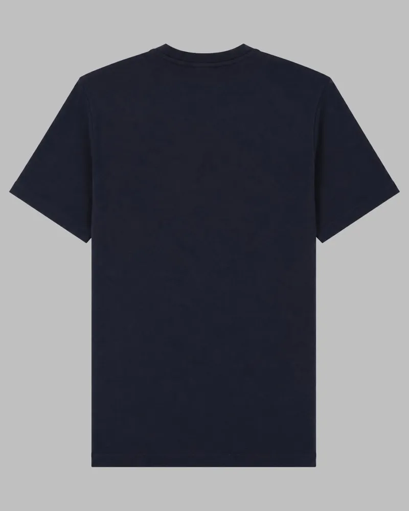 HUGO BOSS Logo-Embroidered Cotton T-Shirt — Blue Blue