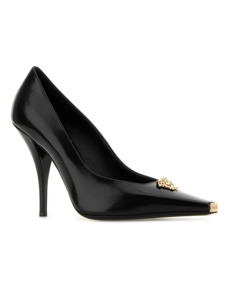 Versace 10204671a14835 1b00v Blackgold Scarpe Con Tacco High Heel Shoes Black