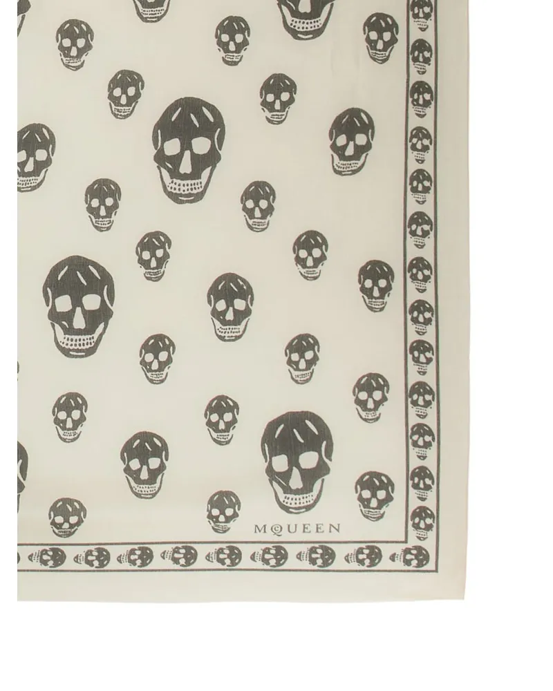 Alexander McQueen Skull Scarf — Ivory Ivory