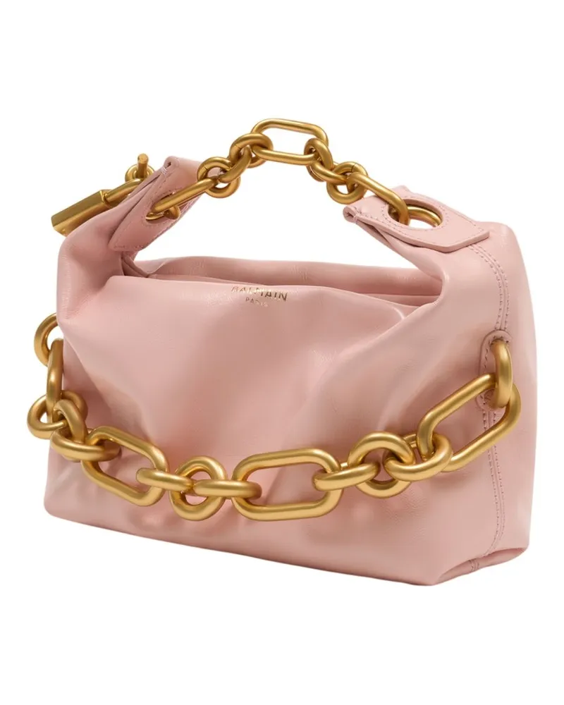 Balmain Women's Sync Mini Bag -  Leather Pink Calfskin Handbags-Purses Pink