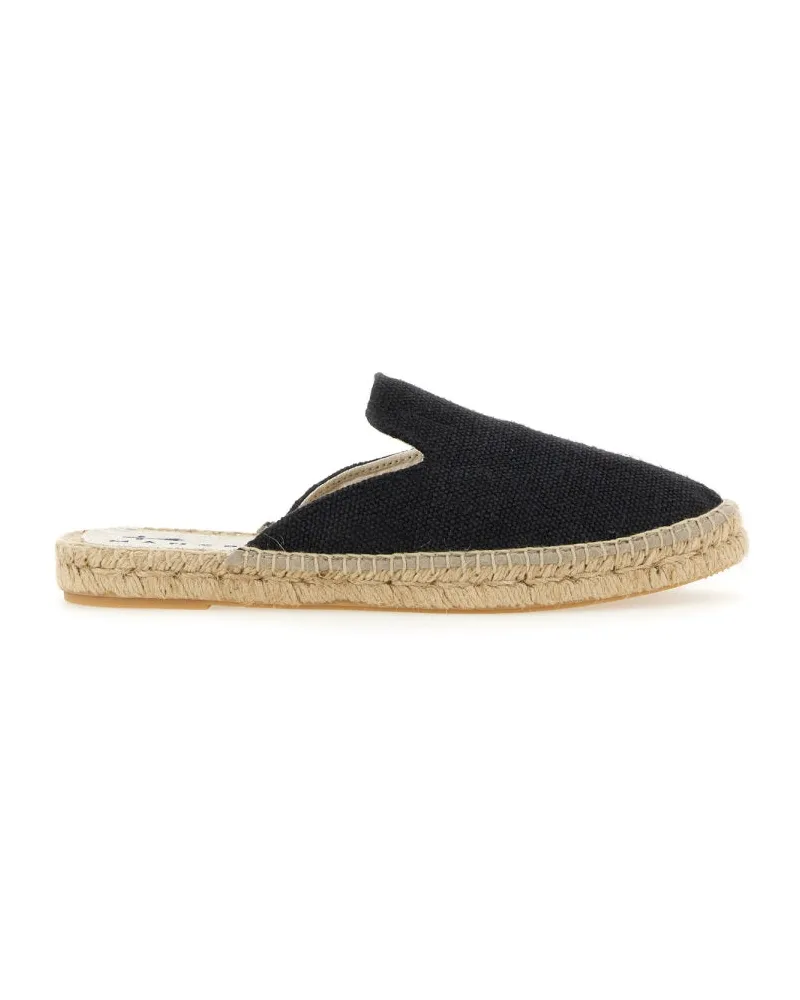 Manebí Hemp Logo Sandals — Black Black