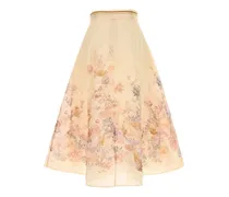 Ascent Circle Midi Skirt — Beige