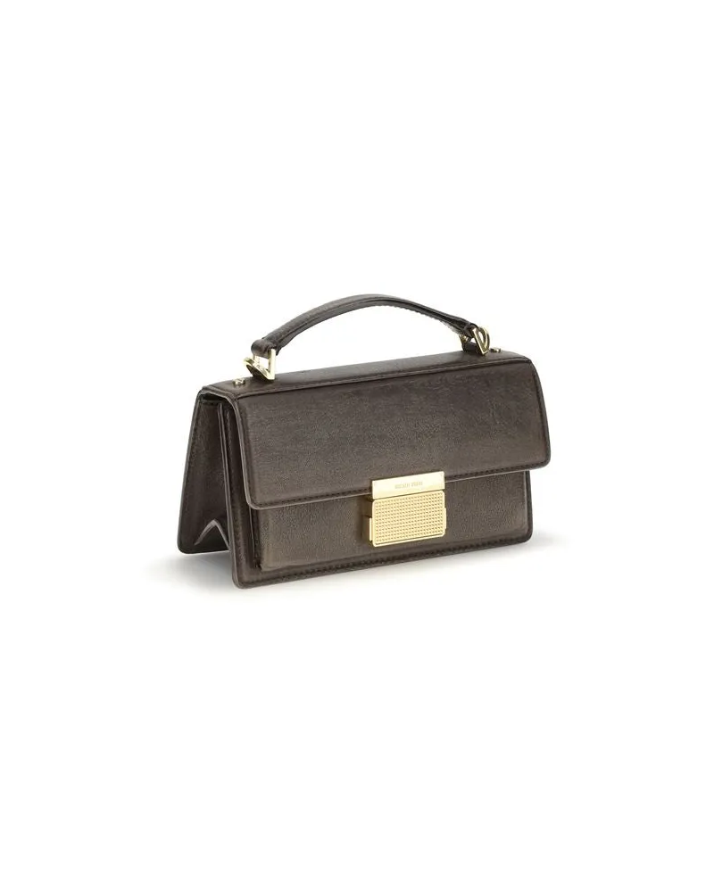 Golden Goose Women's Top Handle Bag Brown Calf Leather Bos Brown